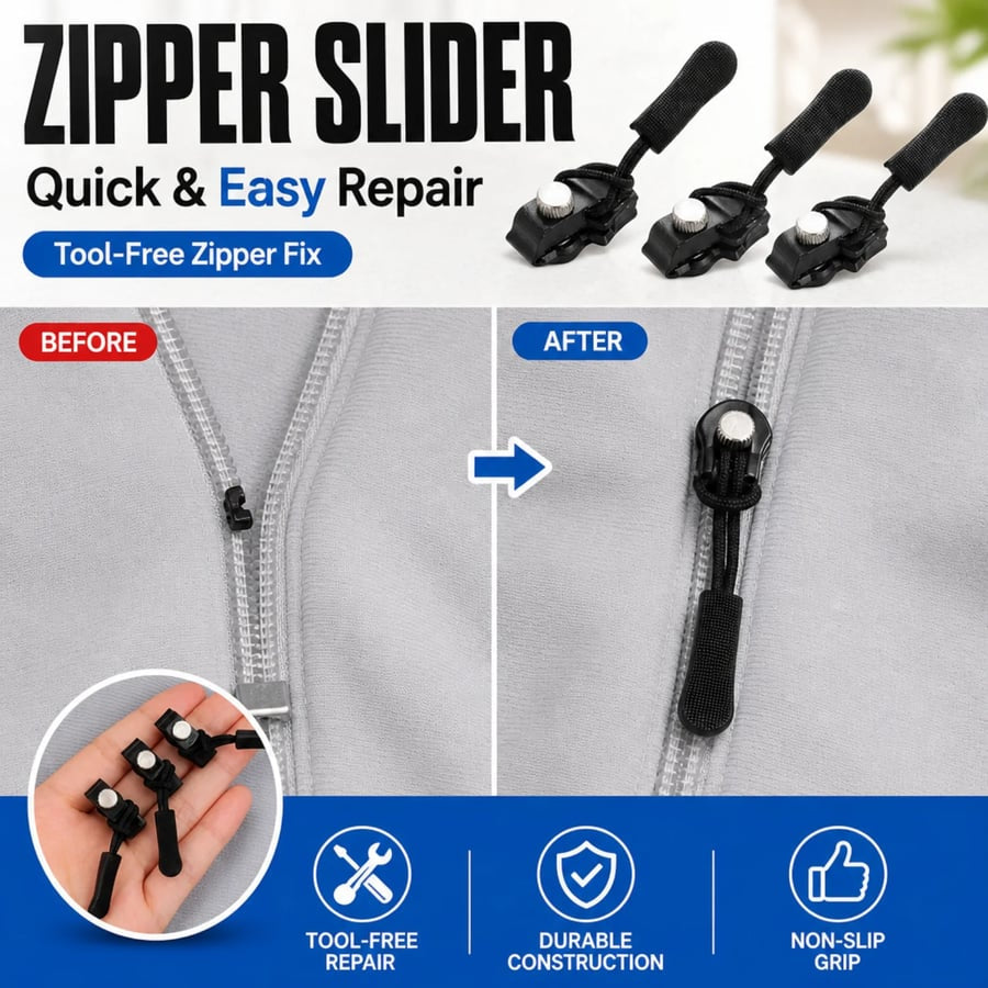 Universal Zipper Repair Tool | Instant Fix for Broken Zippers