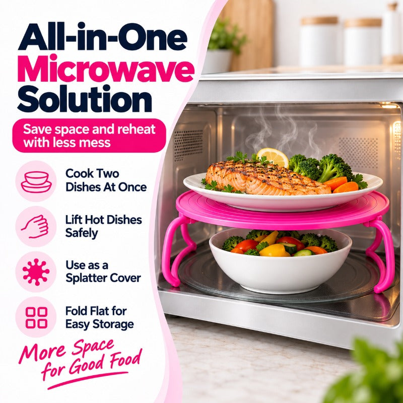 Foldable Microwave Rack