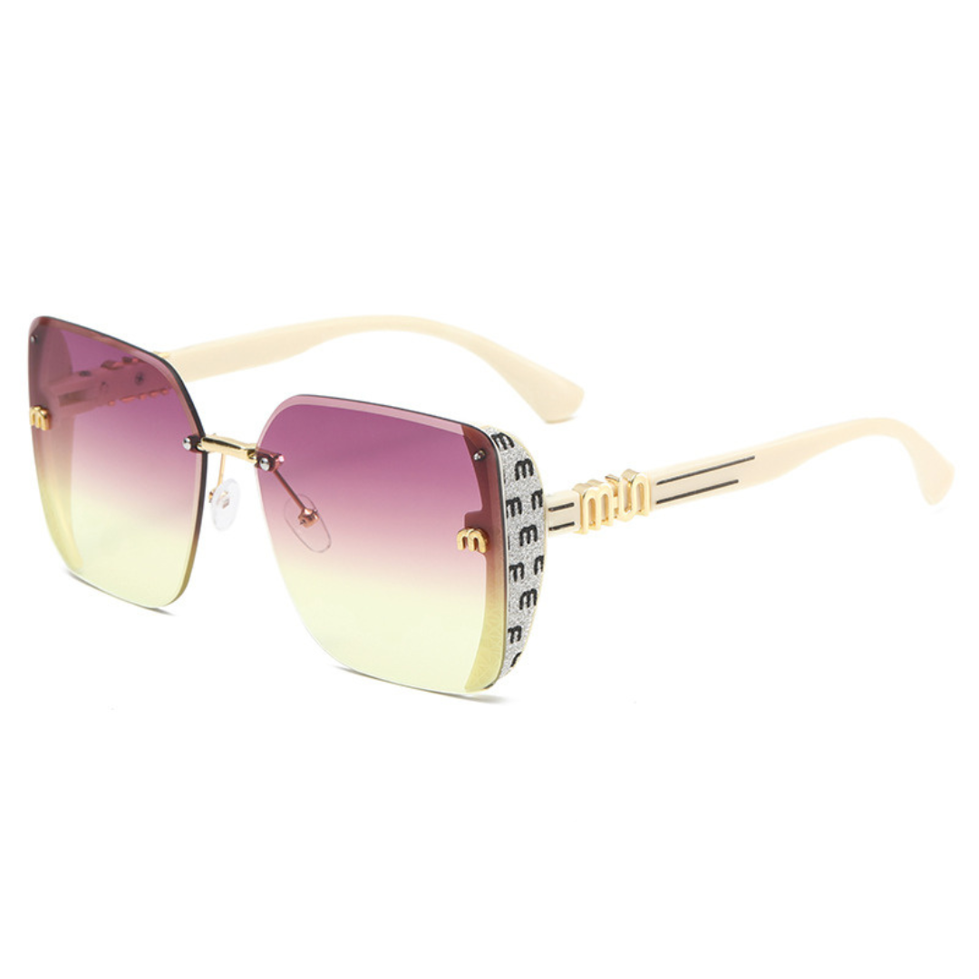Thrives Outdoor | Luxette Rimless Oversized Square Sunglasses