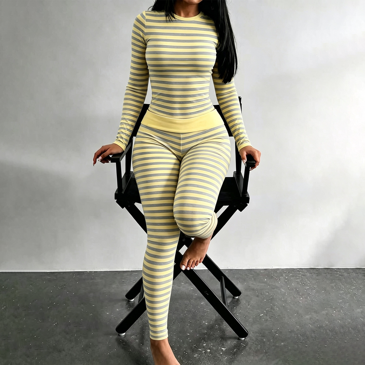 Sofia Striped Fit Set