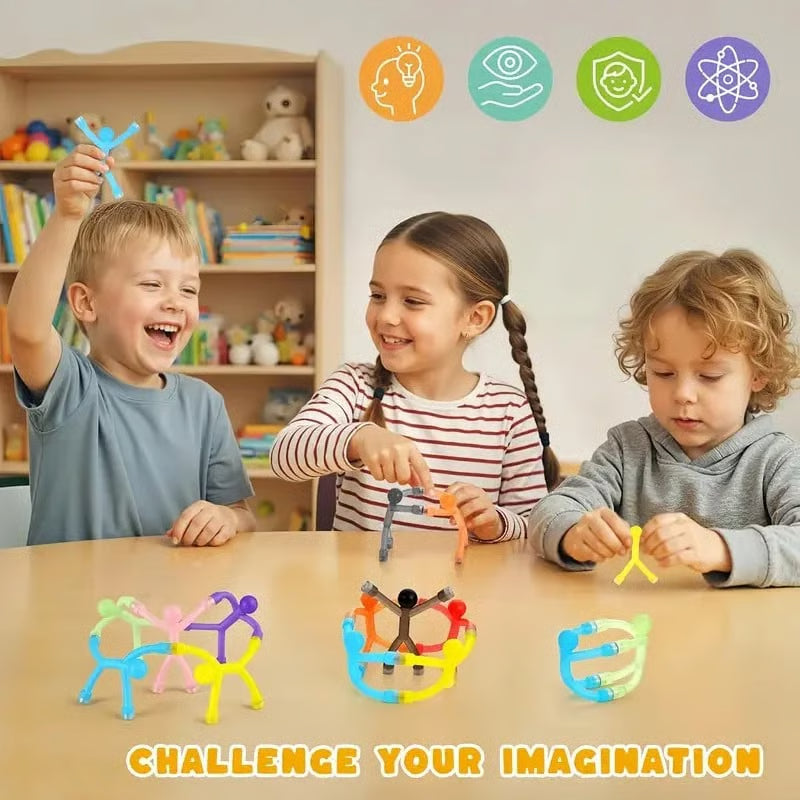 Unisex Kids' Magnetic Building Set (Set of 10)