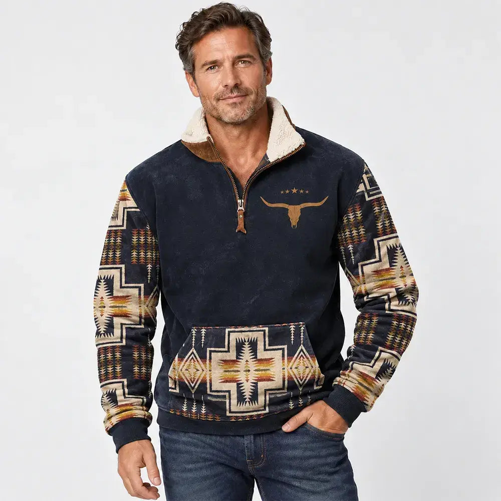 Modern Men's Long Sleeve T-Shirt with 3D Print for Autumn/Winter
