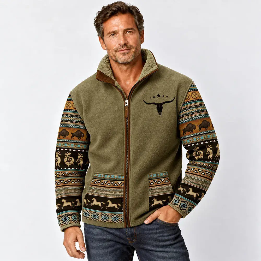 Modern Men's Long Sleeve T-Shirt with 3D Print for Autumn/Winter