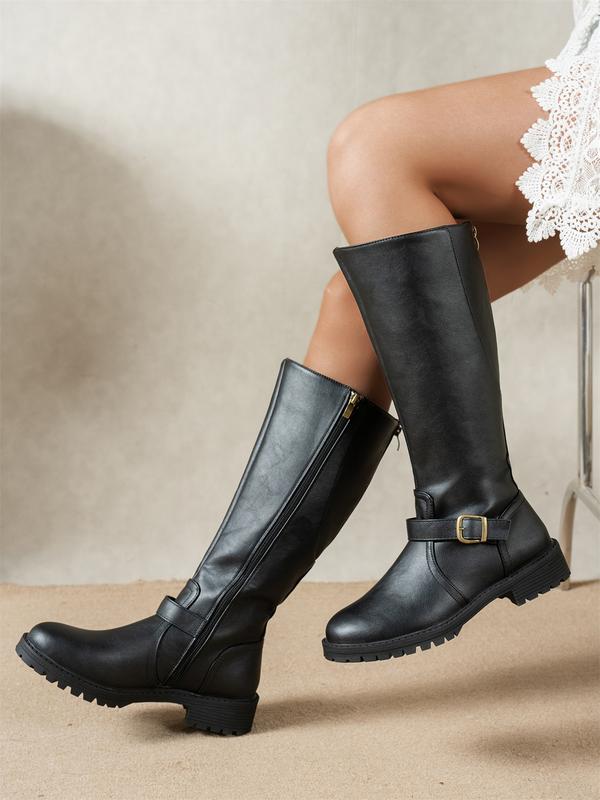 Comfortable Retro Low Heel Boots