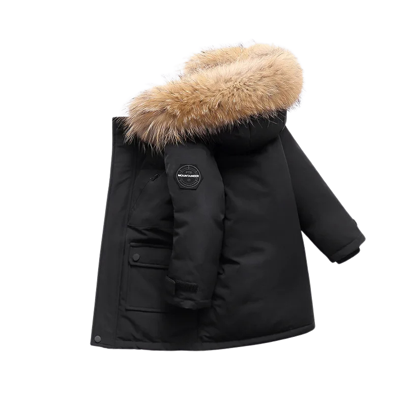 Winter Jacket with Soft Faux Fur Trim