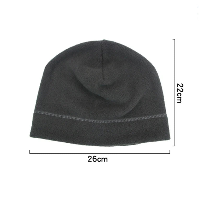 Tactical Fleece Beanie Hat for Men – Lightweight Breathable Skull Cap for Running, Work & Outdoor Use