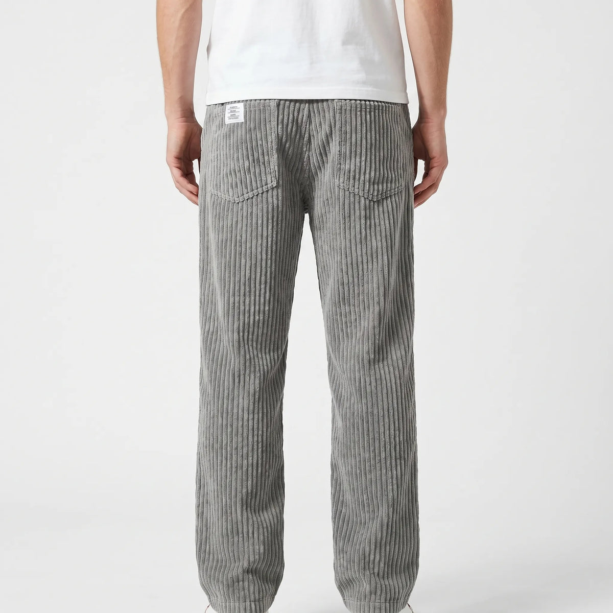 Men's Trousers | Corduroy Trousers with Elastic Waist