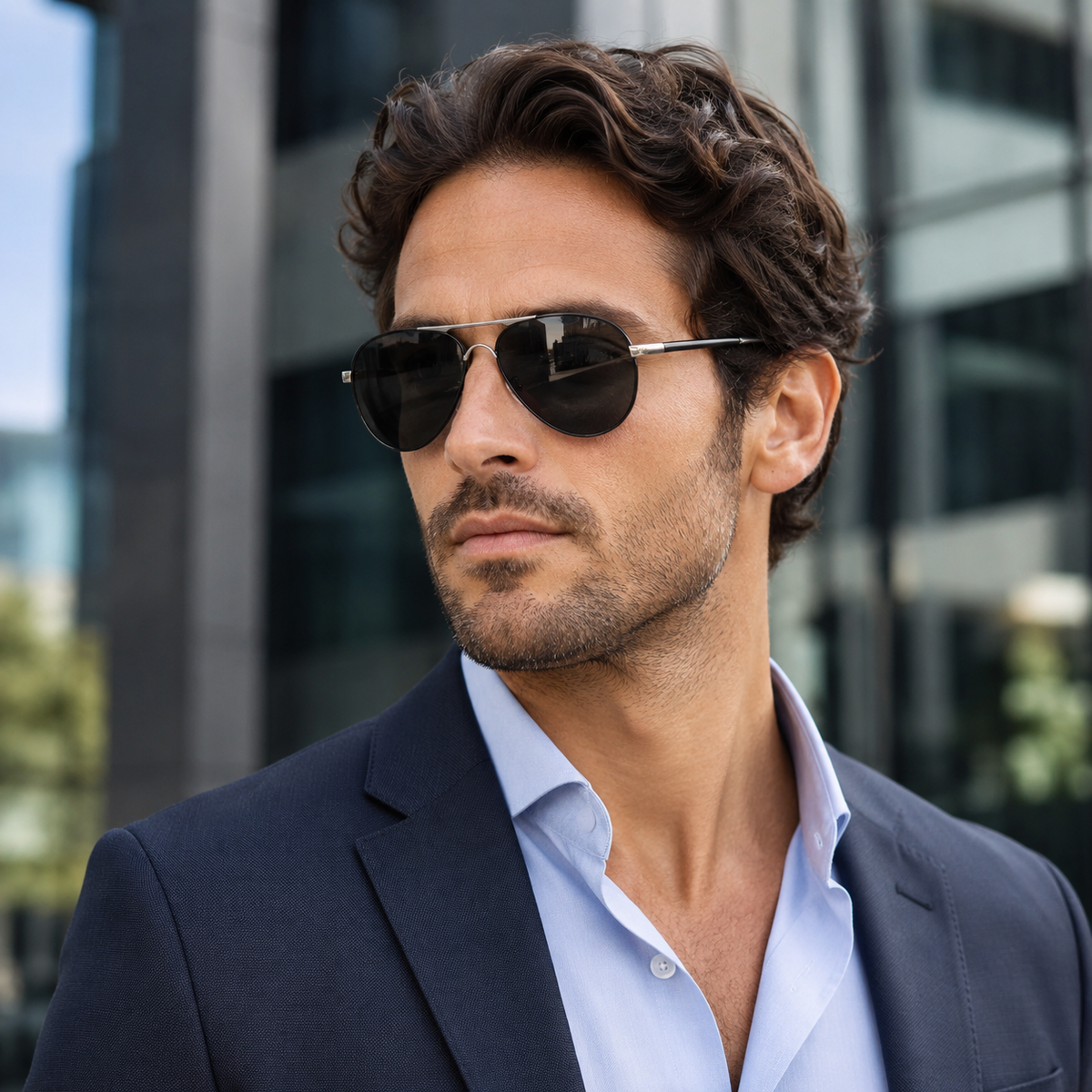 Thrives Outdoor | Avirex Polarised Aviator-Style Driving Sunglasses