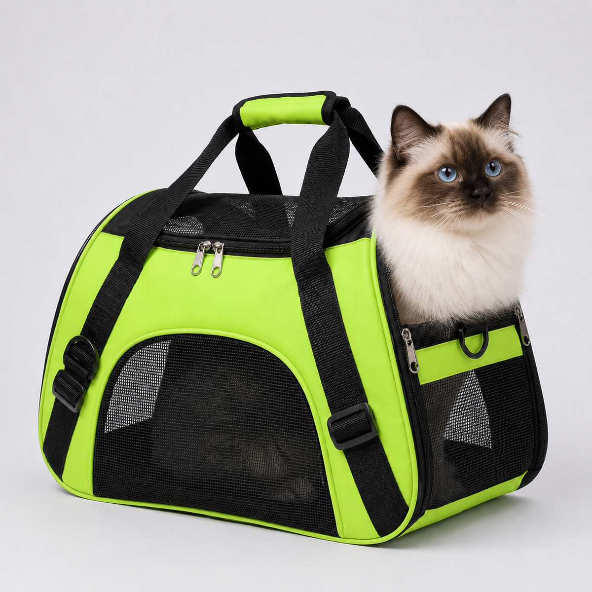 Thrives Outdoor | Petluxe Collapsible Mesh Pet Carrier Bag