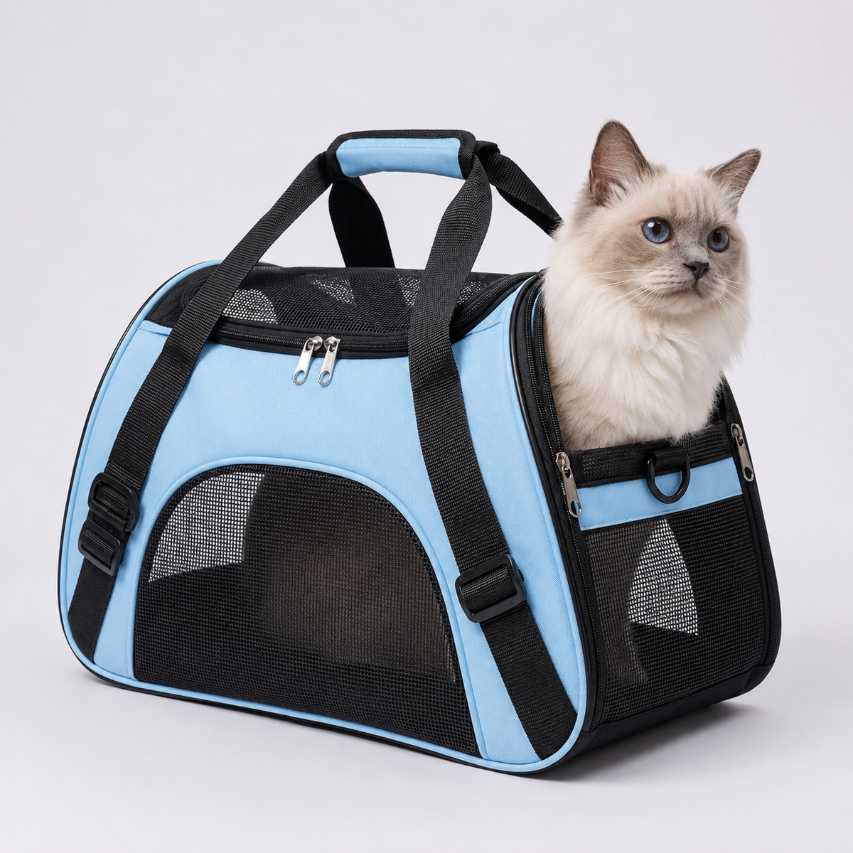 Thrives Outdoor | Petluxe Collapsible Mesh Pet Carrier Bag