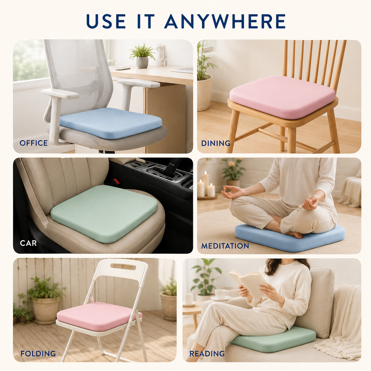 Thrives Outdoor | Sitvera Square Low Profile Seat Pad