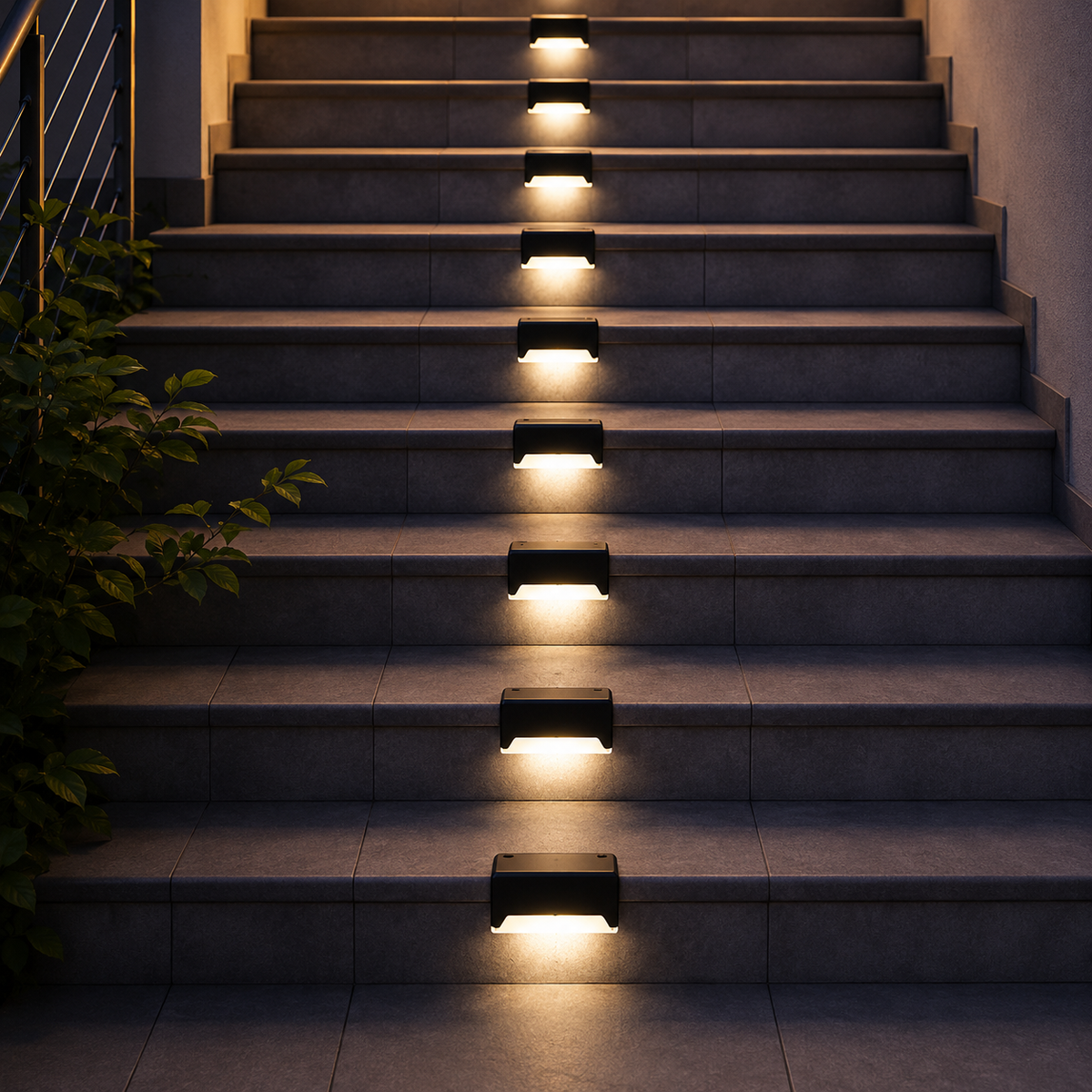 Thrives Outdoor | Soluxe Solar-Powered Outdoor Step Light