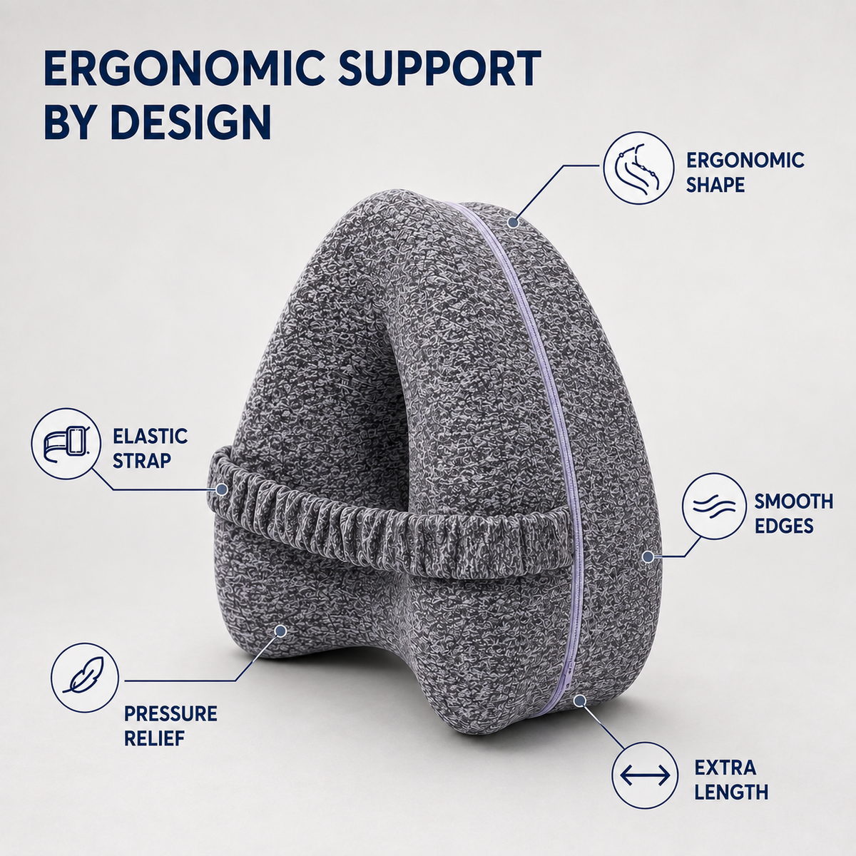 Thrives Outdoor | Alignique Contoured Side Sleeper Pillow