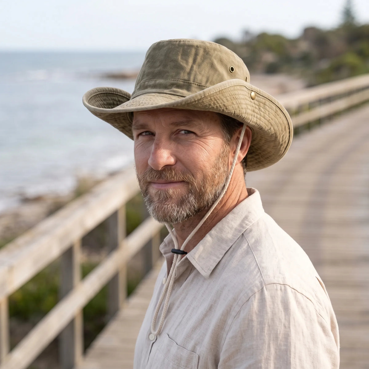 Convertible Brim Outdoor Sun Hat | Snap Side Styling