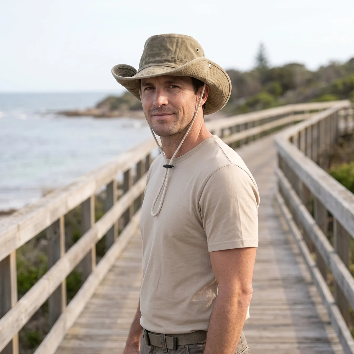 Convertible Brim Outdoor Sun Hat | Snap Side Styling