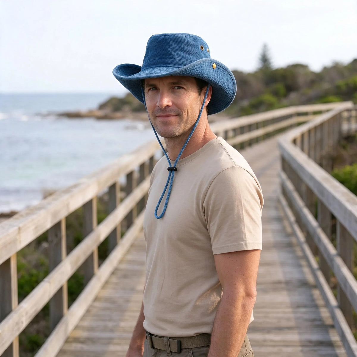 Convertible Brim Outdoor Sun Hat | Snap Side Styling