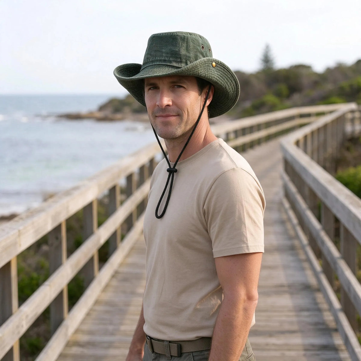Convertible Brim Outdoor Sun Hat | Snap Side Styling