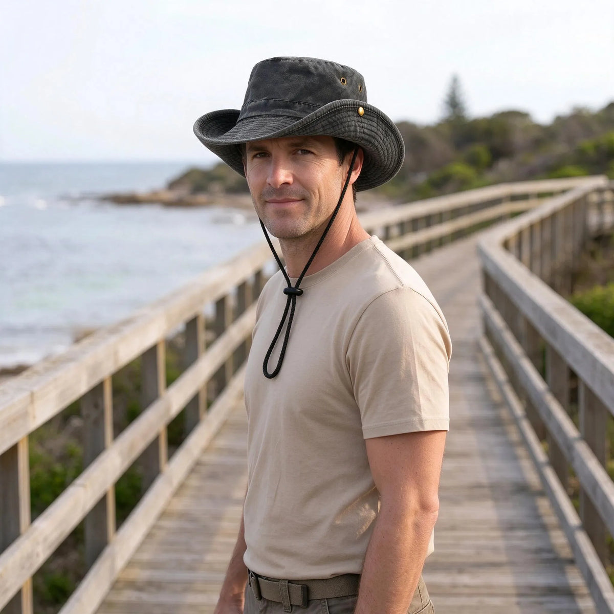 Convertible Brim Outdoor Sun Hat | Snap Side Styling