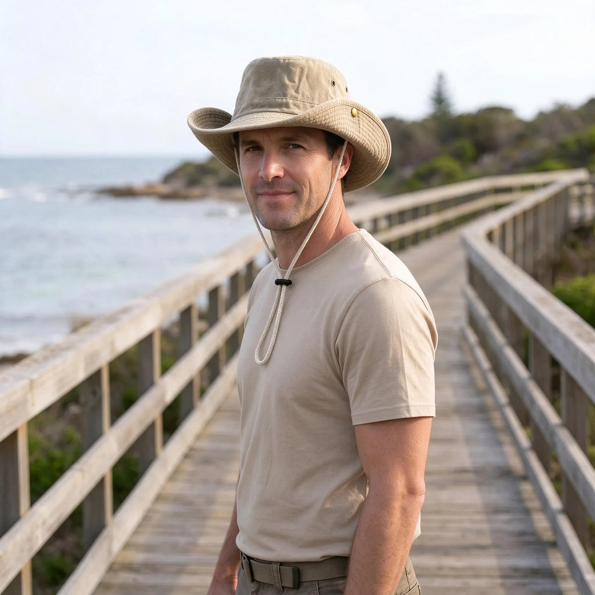 Convertible Brim Outdoor Sun Hat | Snap Side Styling