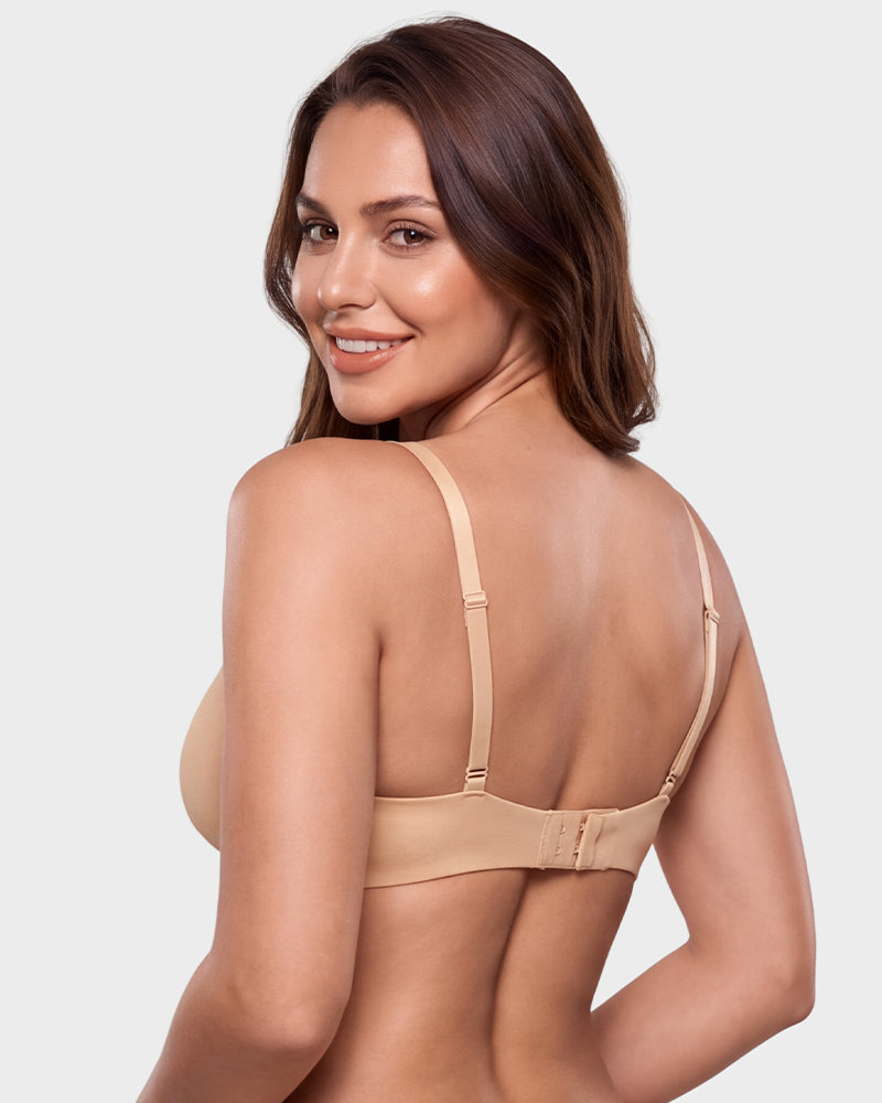 Deep-Plunge Unlined Underwire Bra