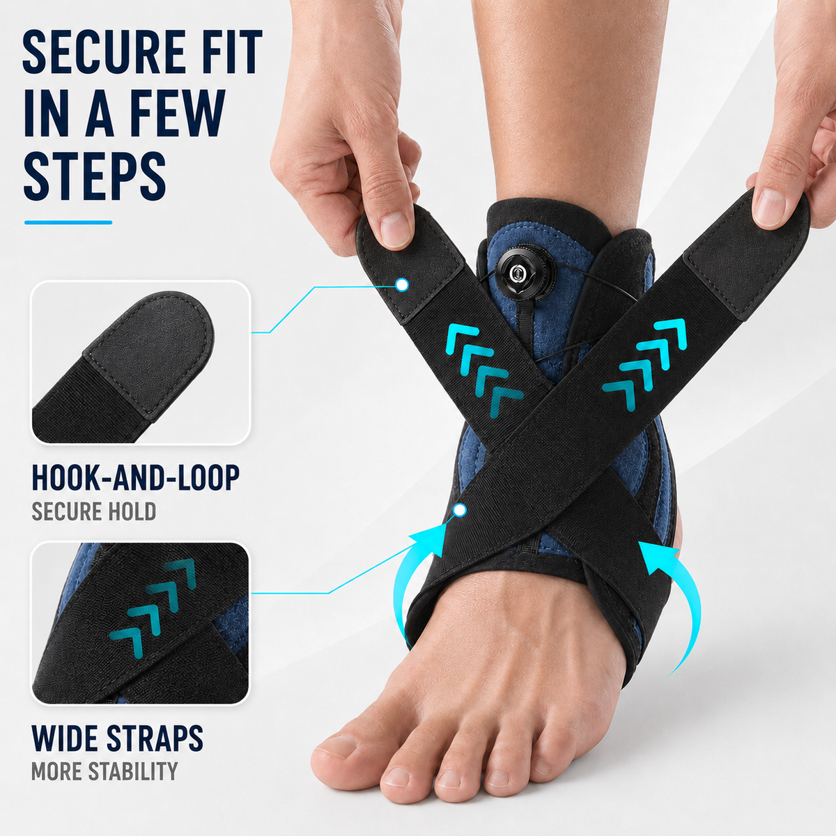 Dial Fit Running Ankle Brace | Adjustable Sports Joint Support