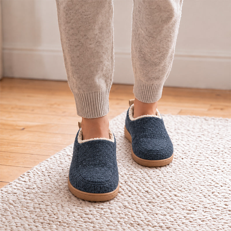 Unisex Orthopaedic House Slippers with Arch Support & Warm Fleece Lining