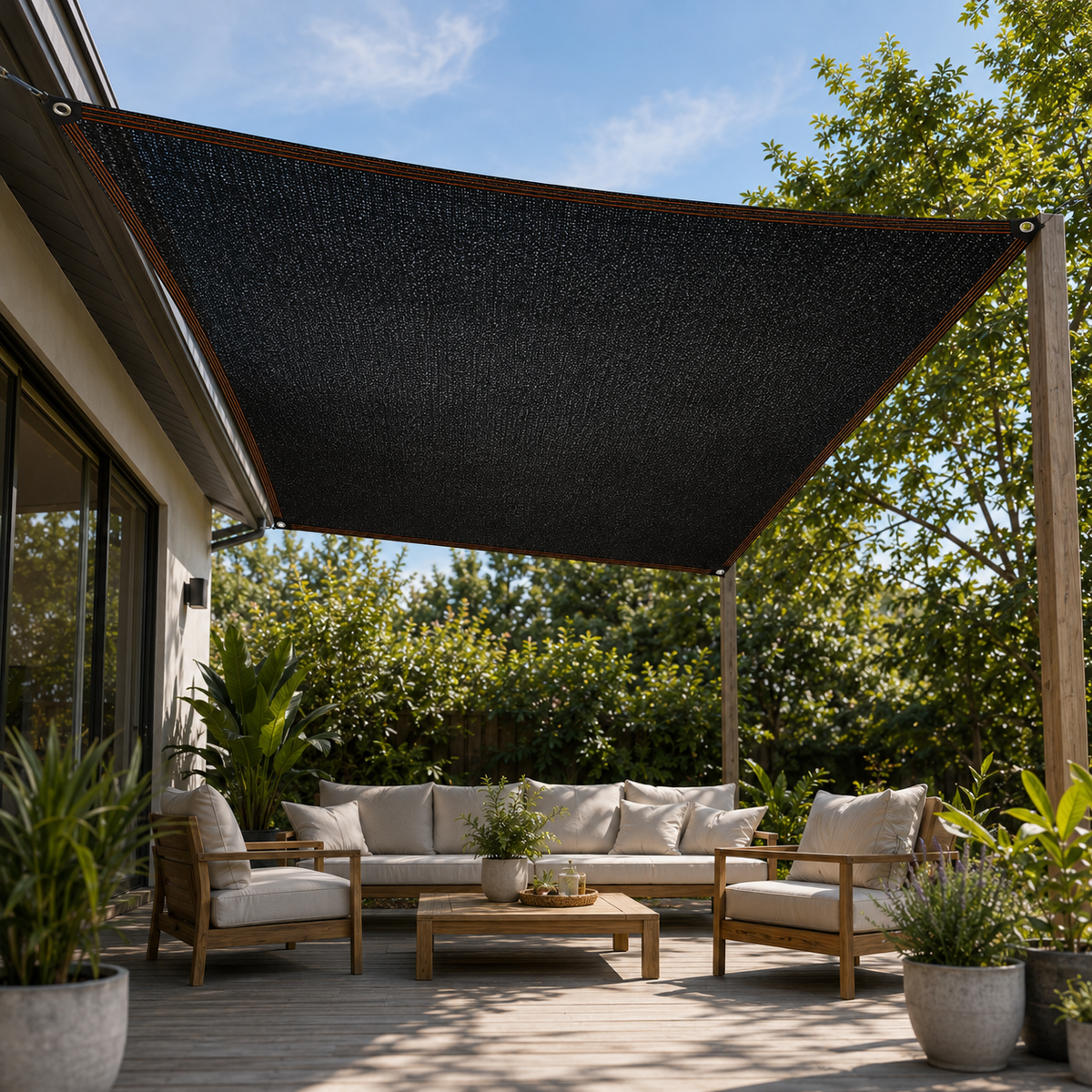 Easy Mount Outdoor Shade Mesh With Grommets