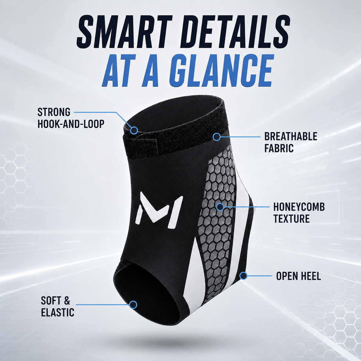 Figure Eight Strap Ankle Brace Support Sleeve