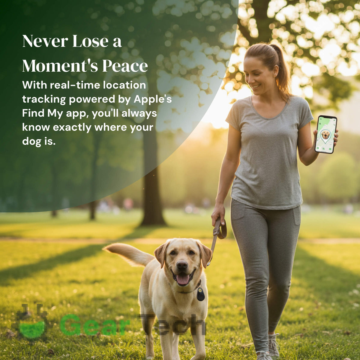 Dog GPS Tracker No Monthly Fees, Real-Time Location Updates