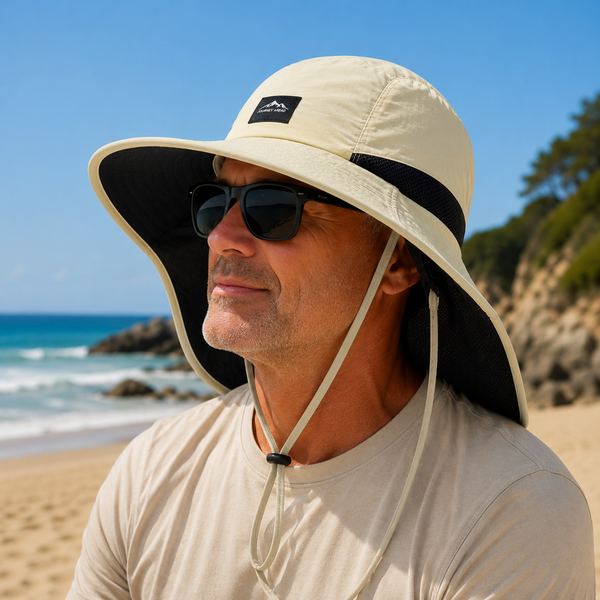 Hat For Hiking In The Sun | Sun Protection Hat With Neck Flap | UPF 50+