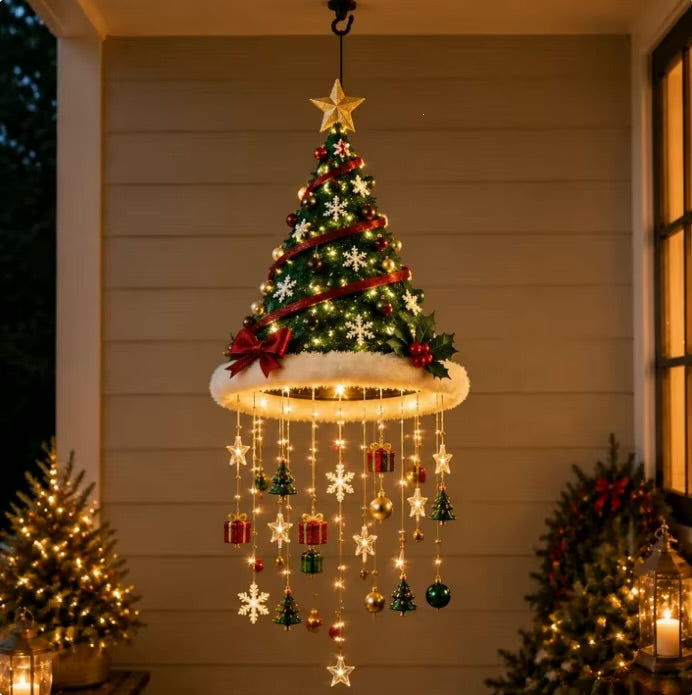 LED Santa Hat Hanging Christmas Ornament