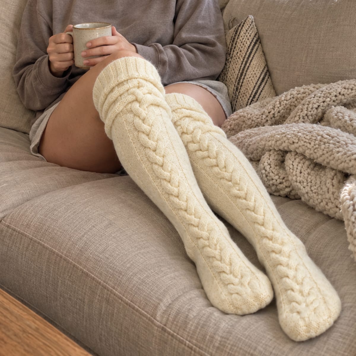 Warm and Comfortable Knee-High Socks