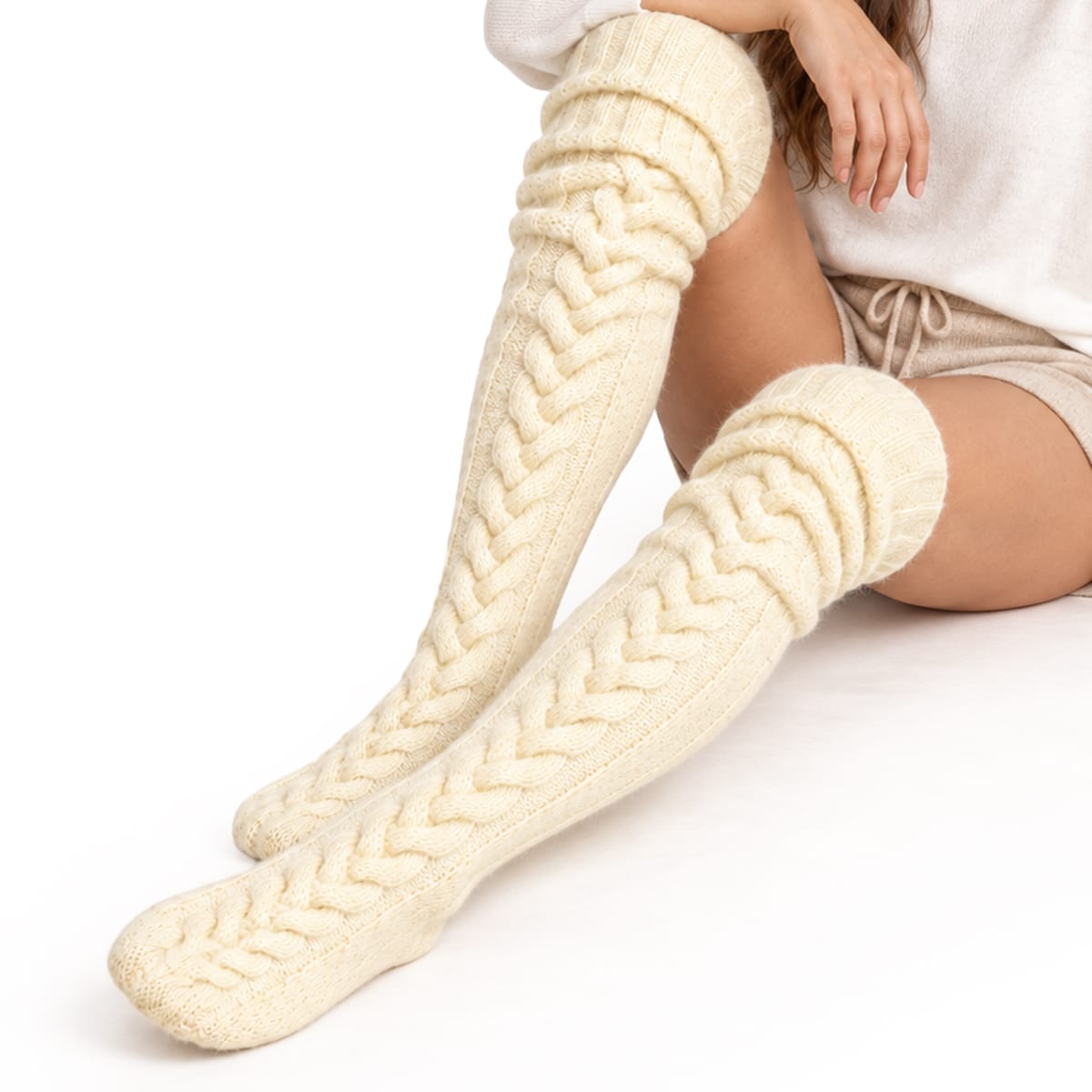 Warm and Comfortable Knee-High Socks