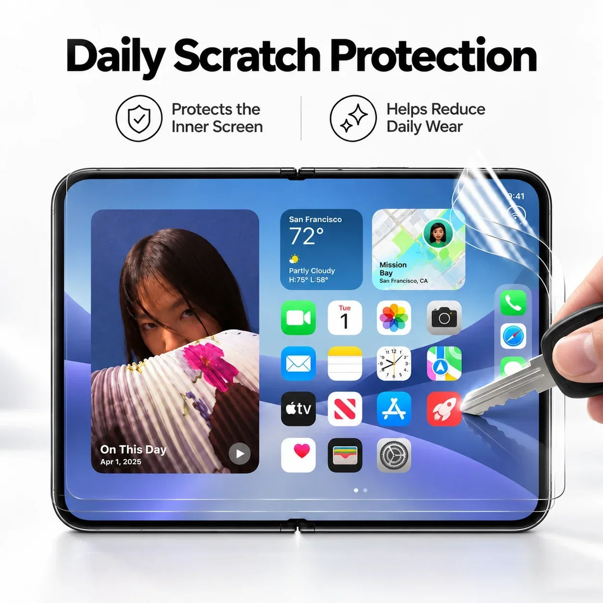 Inside AND Outside Screen Protectors for iPhone Duo