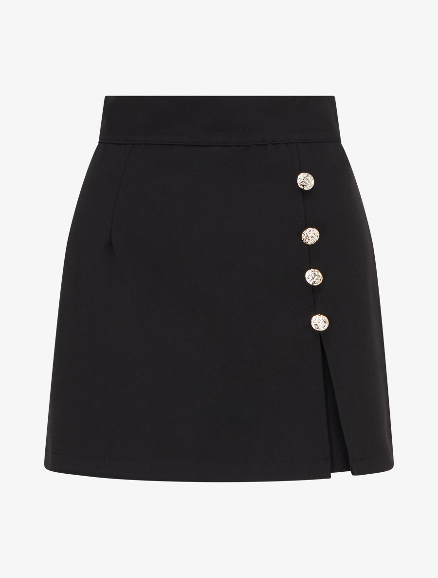 High-Waisted Skort with Slit