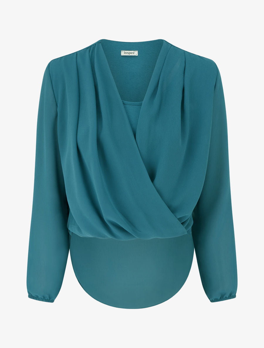 Balloon Top in Voile with Long Sleeves