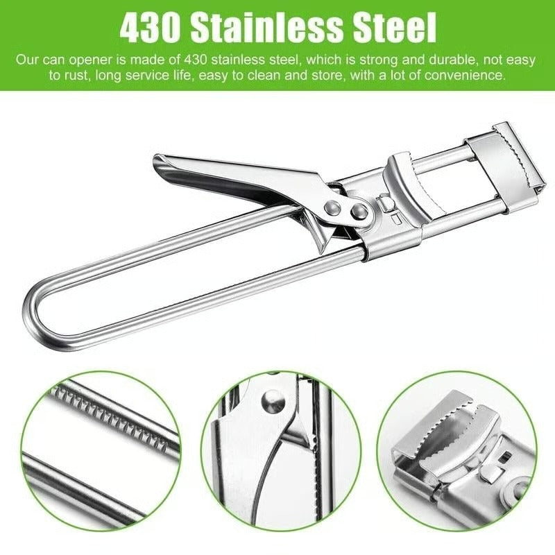 Adjustable Stainless Steel Jar Opener