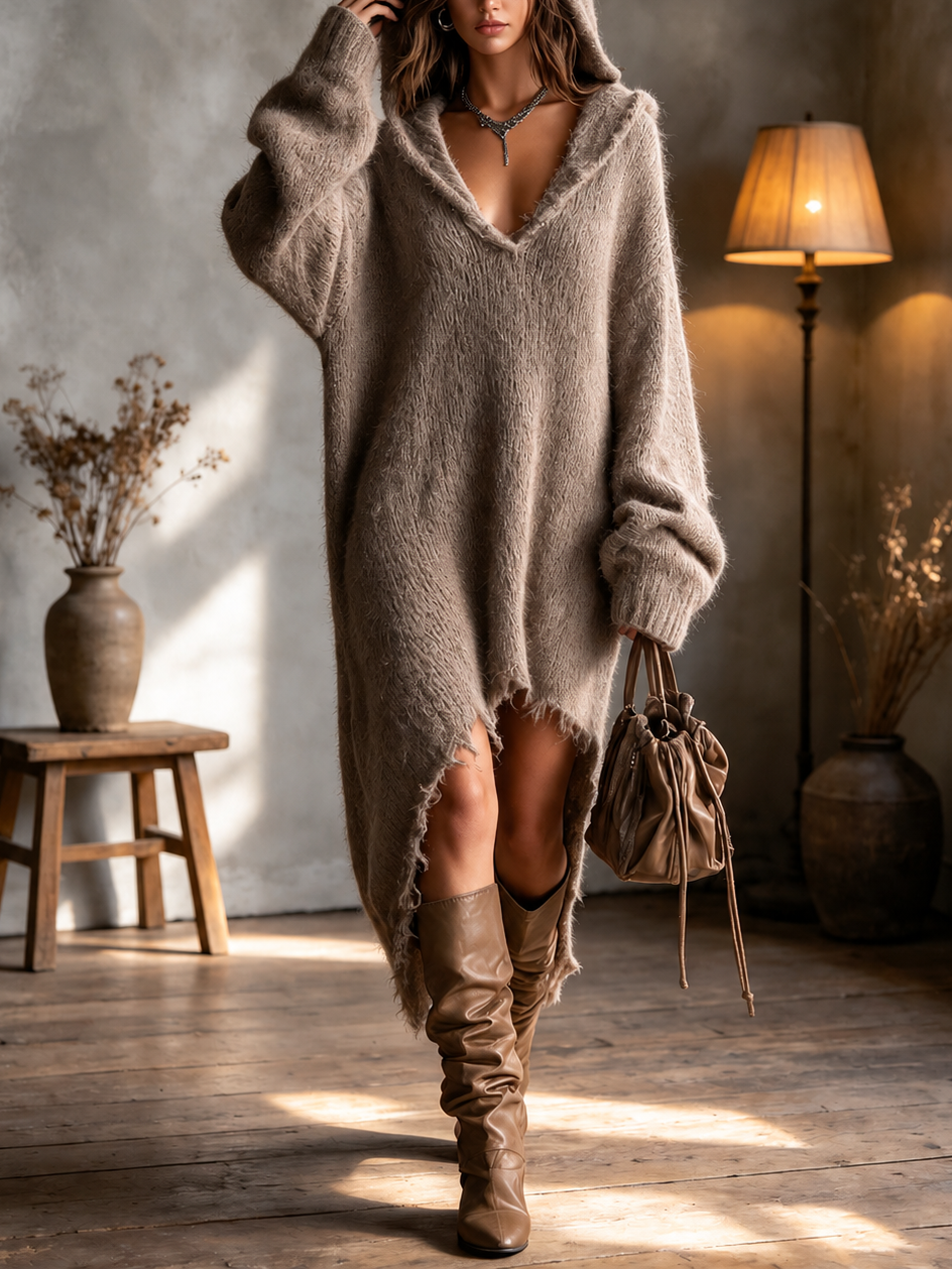 Hooded Midi Dress