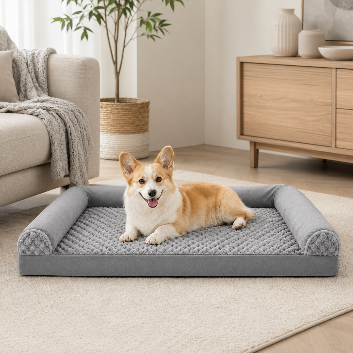 Thrives Outdoor | Slumberpaw Extra Large Orthopedic Dog Bed