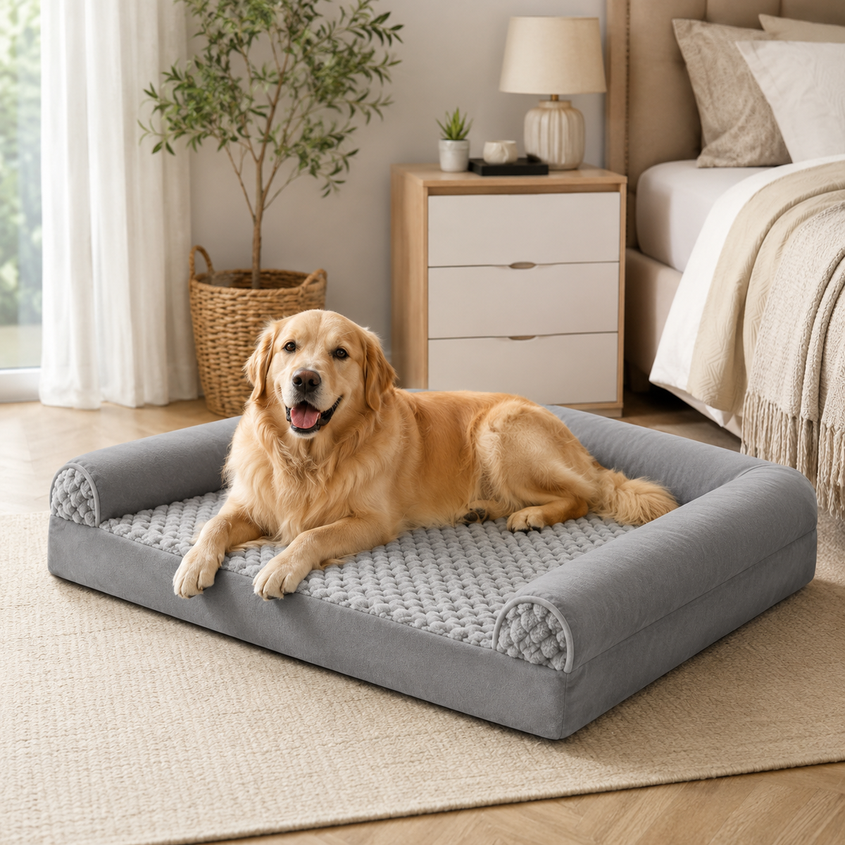Thrives Outdoor | Slumberpaw Extra Large Orthopedic Dog Bed