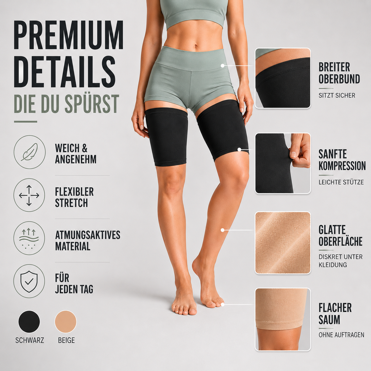 Thrives Outdoor | Thighraze Ultra-Flat Compression Thigh Band