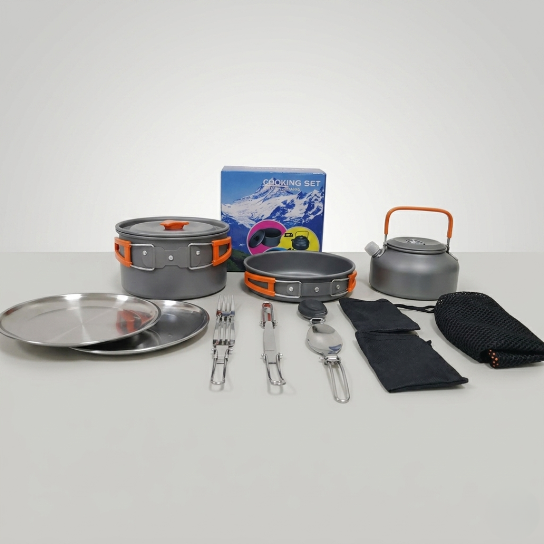 Portable Alloy Cookware Set | Outdoor Cooking Gear