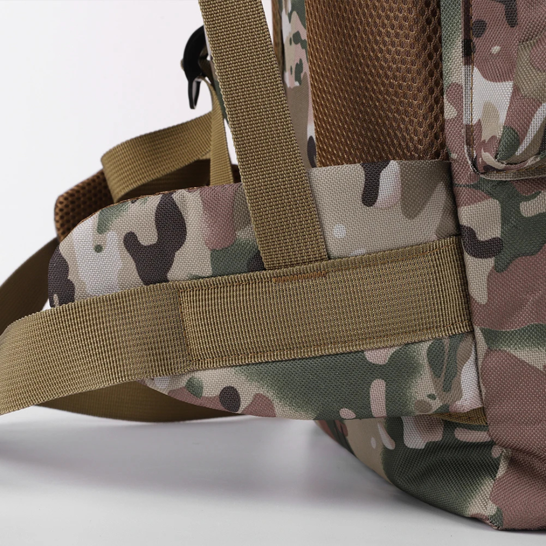 80 litre trekking backpack with MOLLE webbing and padded back