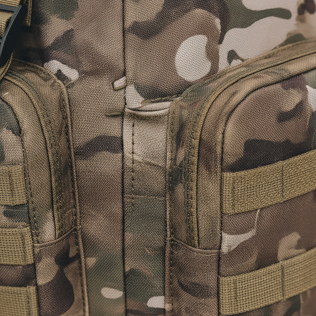80 litre trekking backpack with MOLLE webbing and padded back