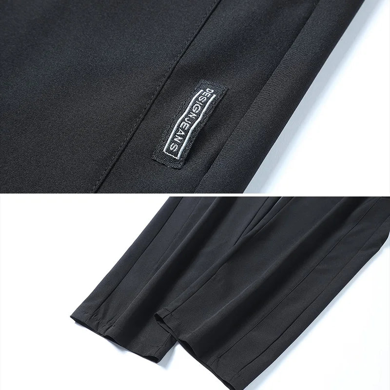 Lightweight running pants for men, breathable knit construction, relaxed fit