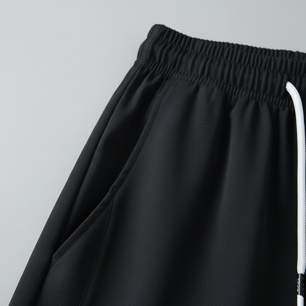 Lightweight running pants for men, breathable knit construction, relaxed fit