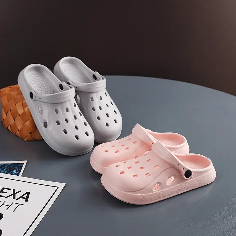 Garden clogs slip-on breathable wide toe box non-slip sole