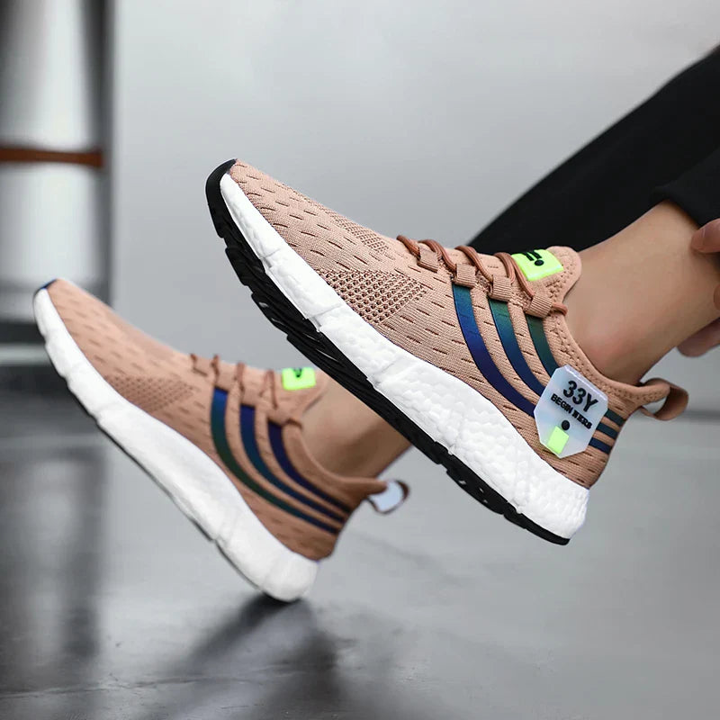 Lightweight breathable sneakers with responsive cushioning and secure lace-up fit