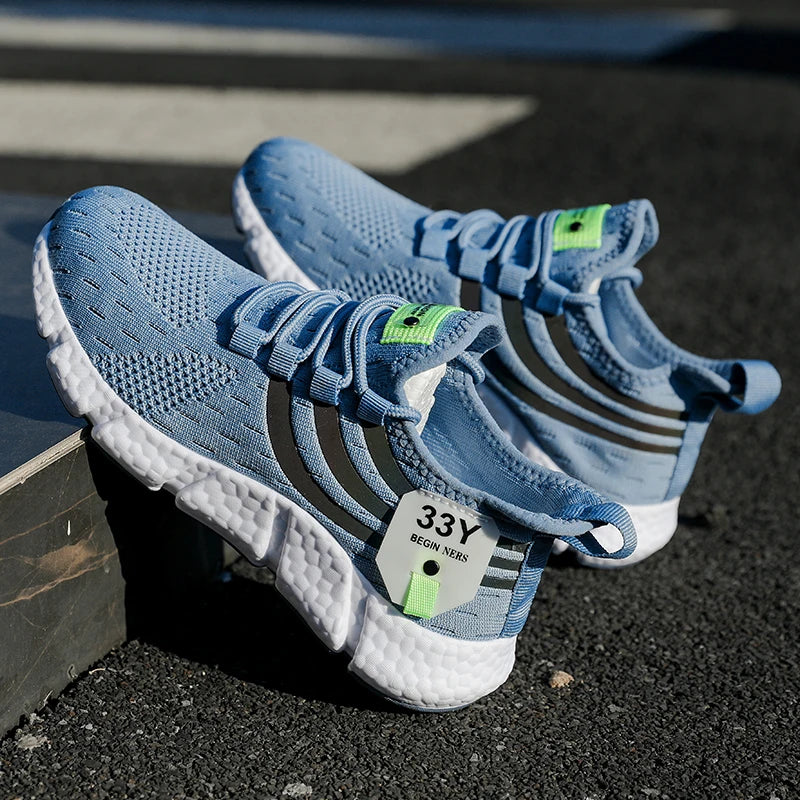 Lightweight breathable sneakers with responsive cushioning and secure lace-up fit
