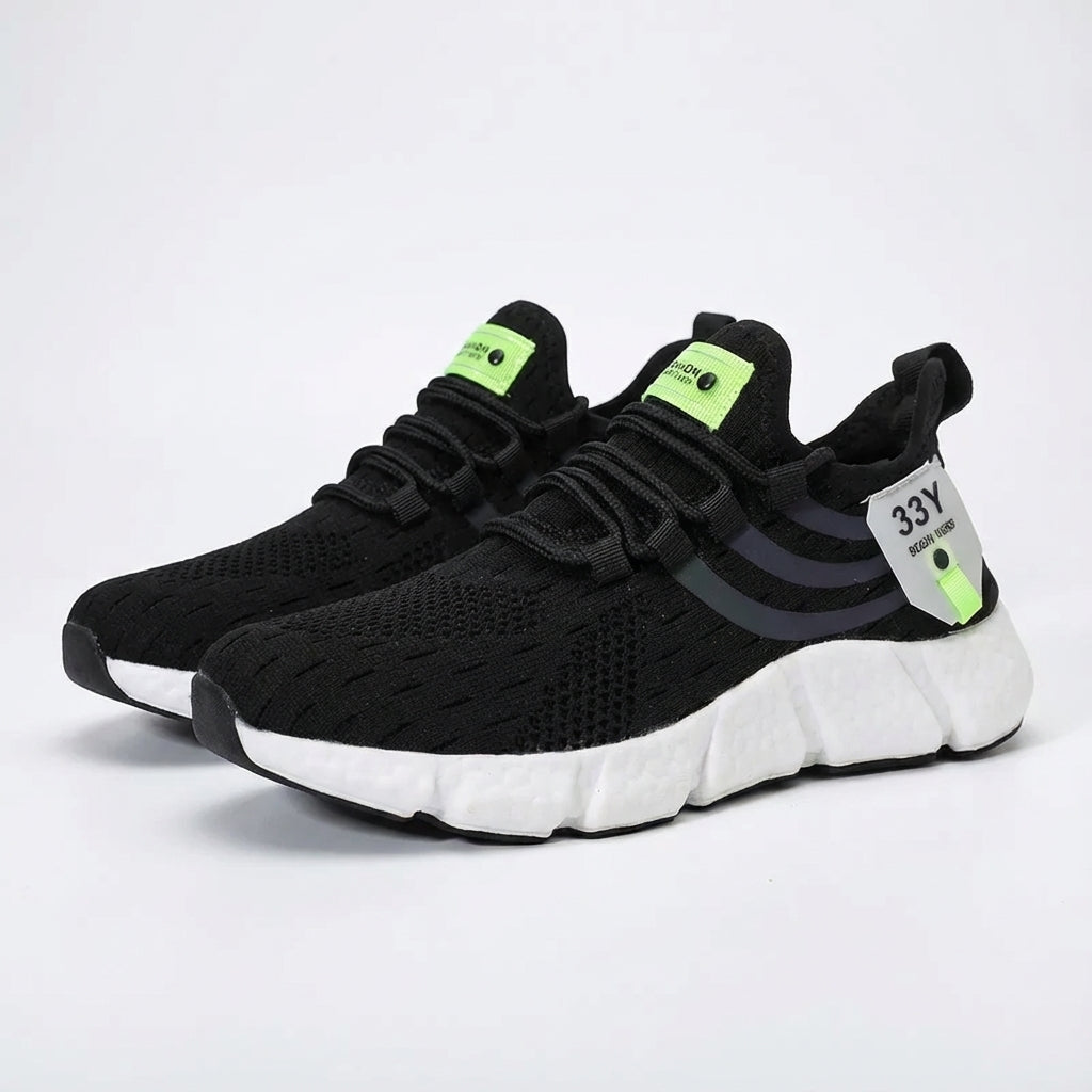 Lightweight breathable sneakers with responsive cushioning and secure lace-up fit